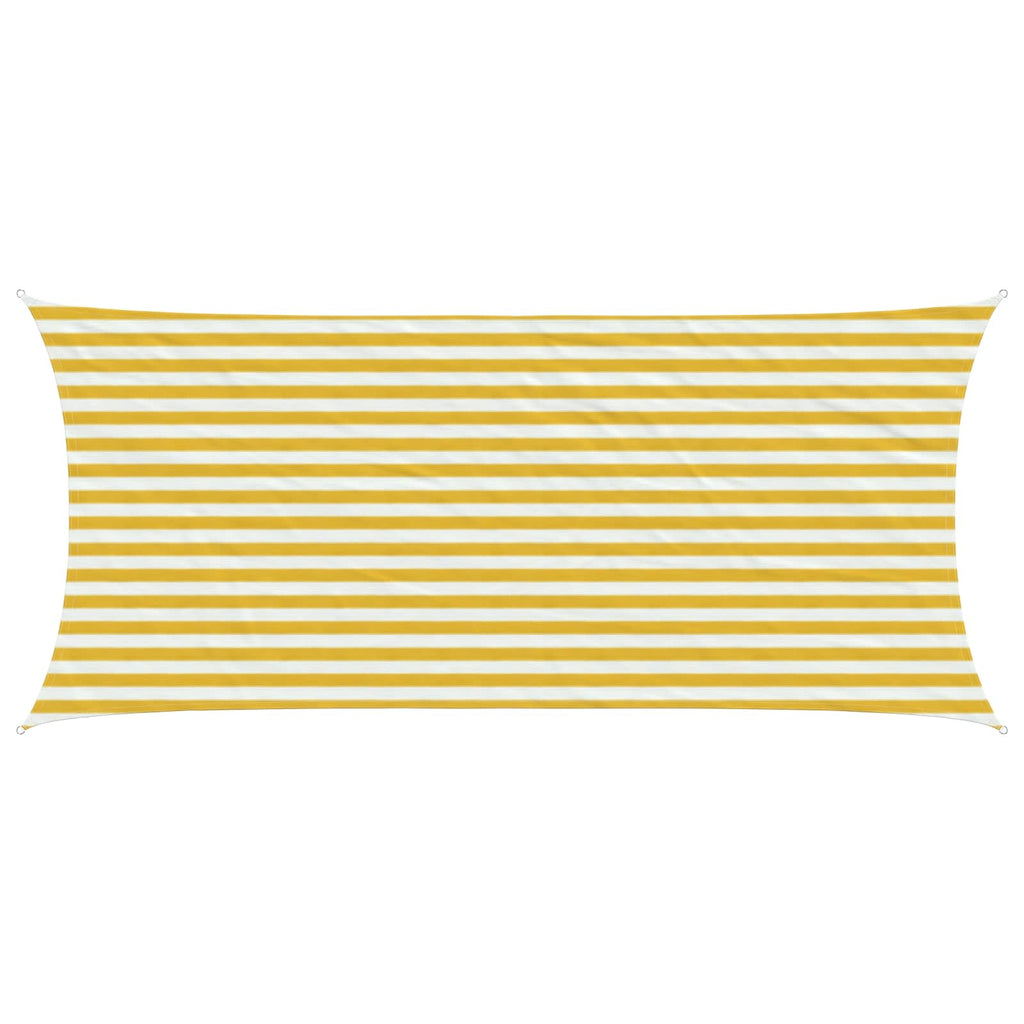 Telo Ombra Giallo e Bianco 2 x 4 m HDPE