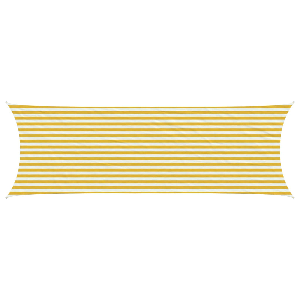 Telo Ombra Giallo e Bianco 2 x 6 m HDPE