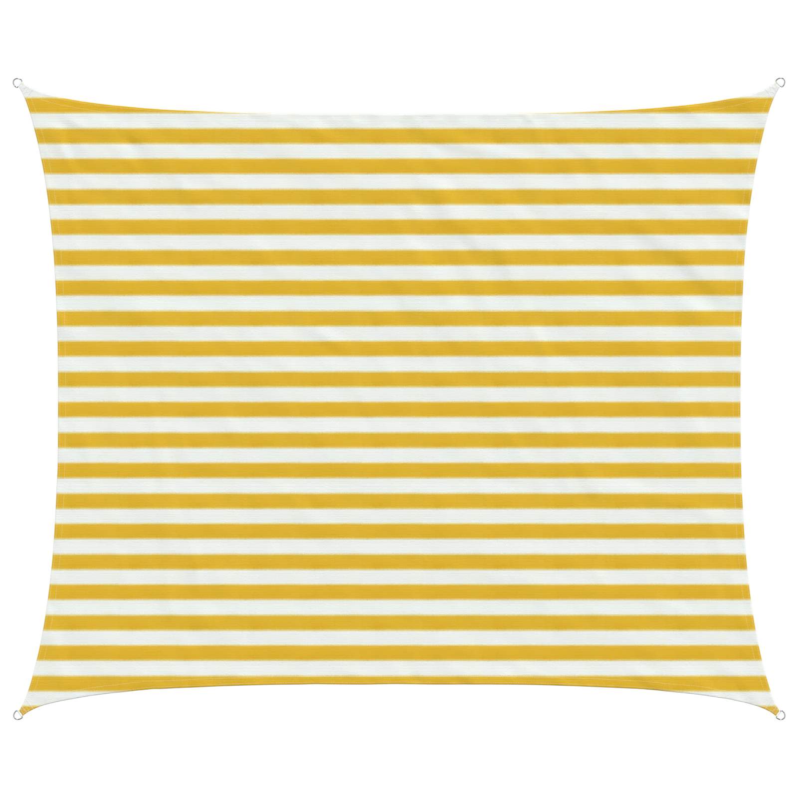 Telo Ombra Giallo e Bianco 2,5 x 3 m HDPE