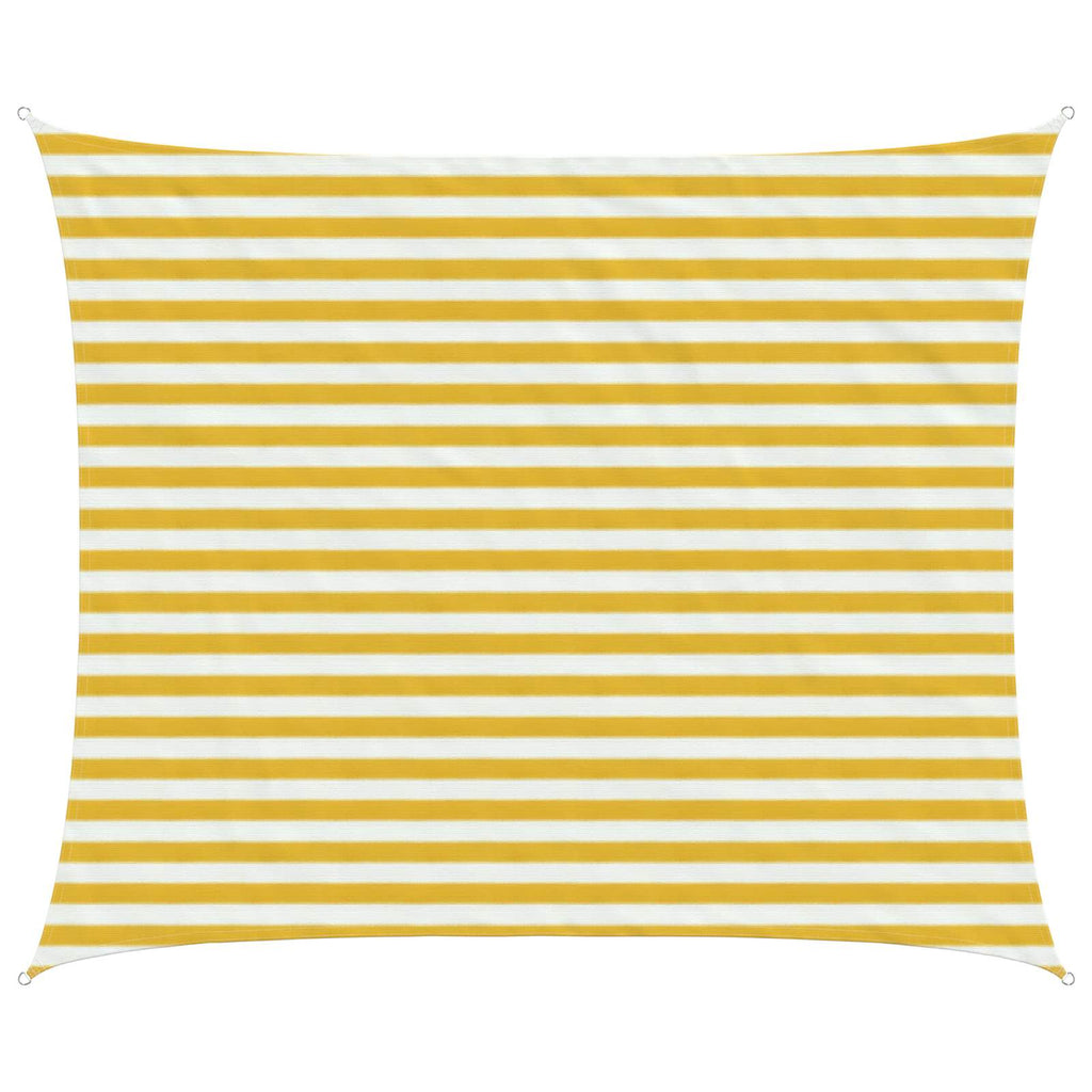 Telo Ombra Giallo e Bianco 2,5 x 3,5 m HDPE