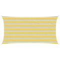 Telo Ombra Giallo e Bianco 2,5 x 5 m HDPE