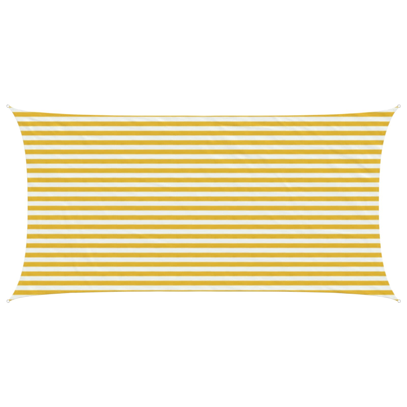 Telo Ombra Giallo e Bianco 2,5 x 5 m HDPE