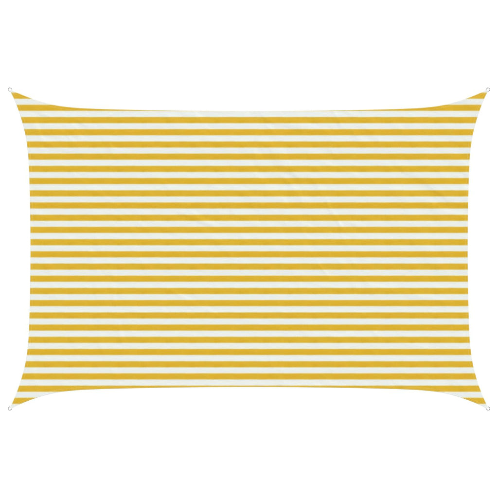 Telo Ombra Giallo e Bianco 3 x 5 m HDPE