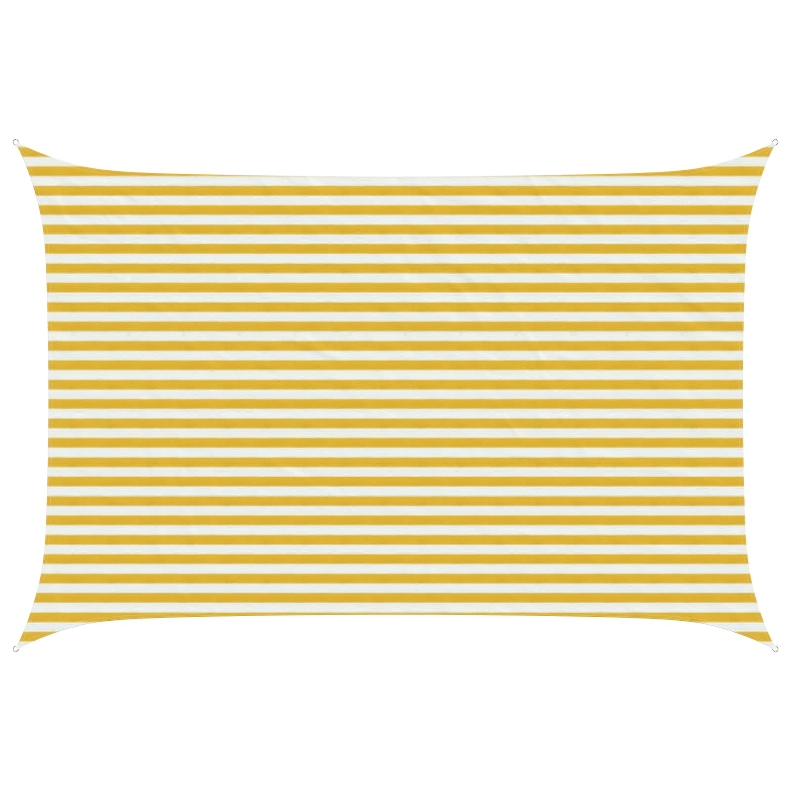 Telo Ombra Giallo e Bianco 3 x 5 m HDPE