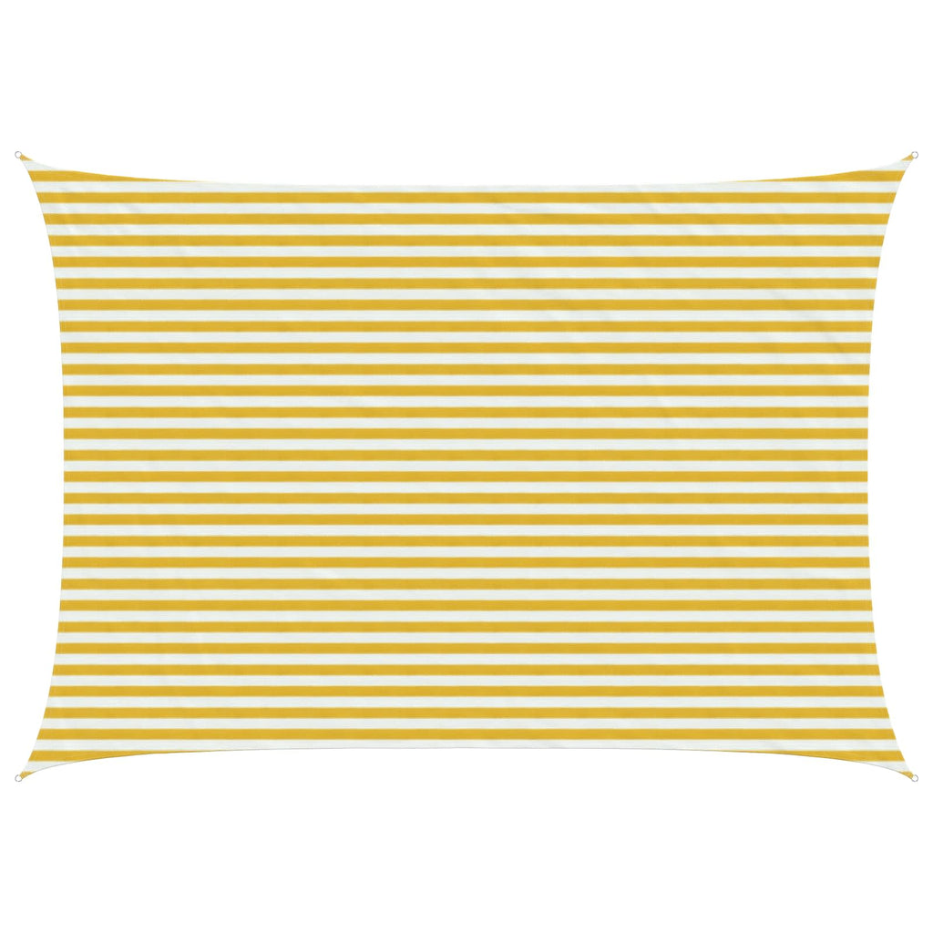 Telo Ombra Giallo e Bianco 3 x 6 m HDPE