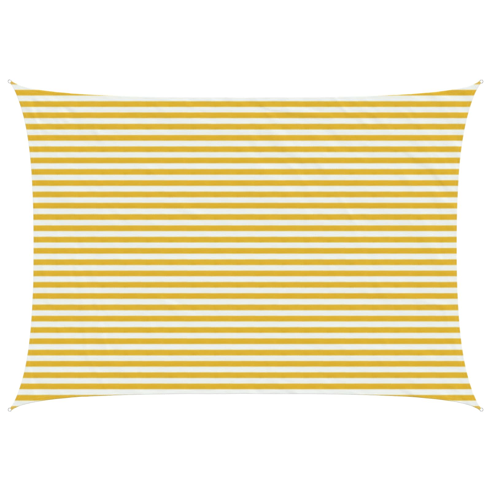 Telo Ombra Giallo e Bianco 3,5 x 4,5 m HDPE