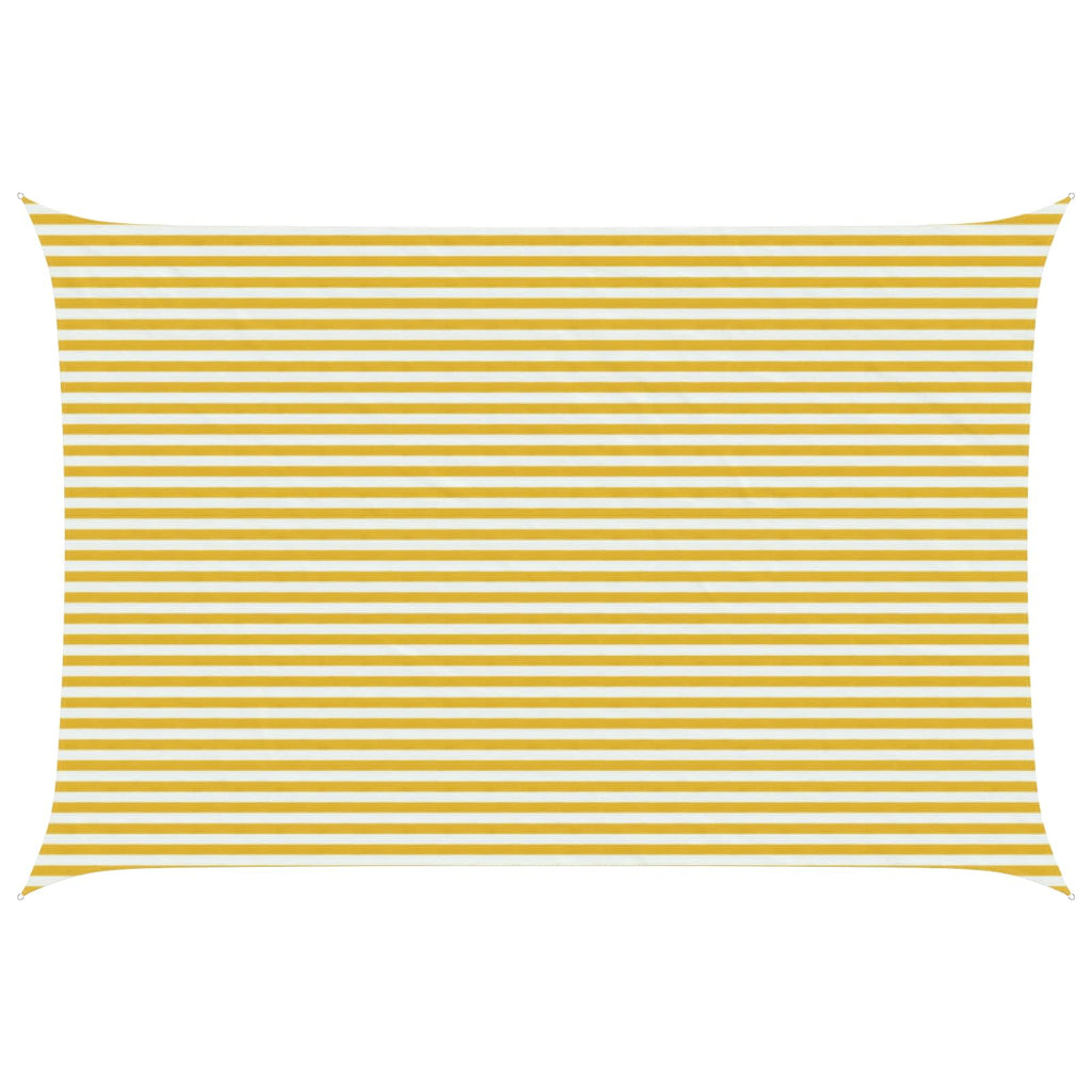 Telo Ombra Giallo e Bianco 4 x 6 m HDPE