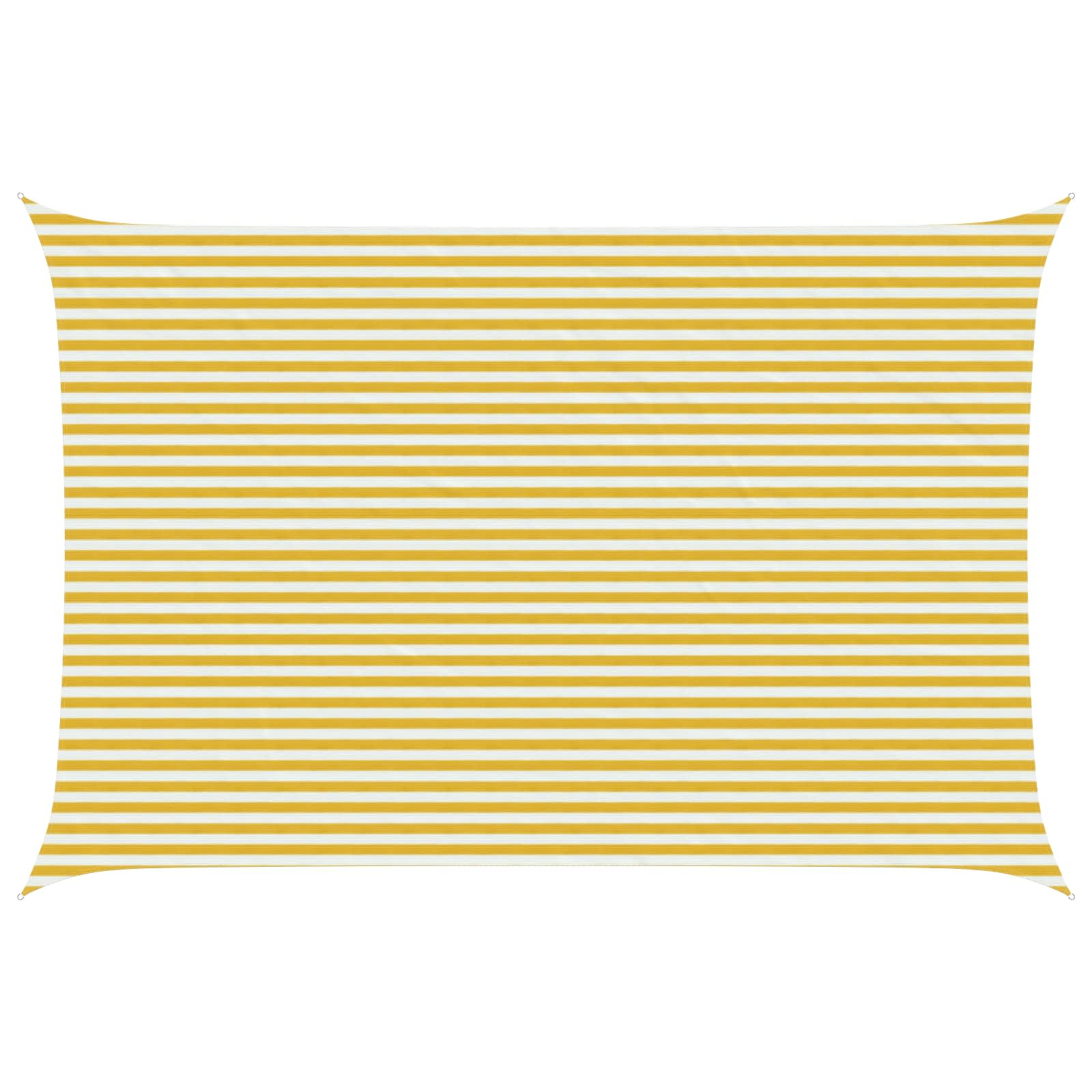 Telo Ombra Giallo e Bianco 4 x 6 m HDPE