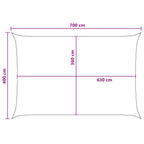 Telo Ombra Giallo e Bianco 4 x 7 m HDPE