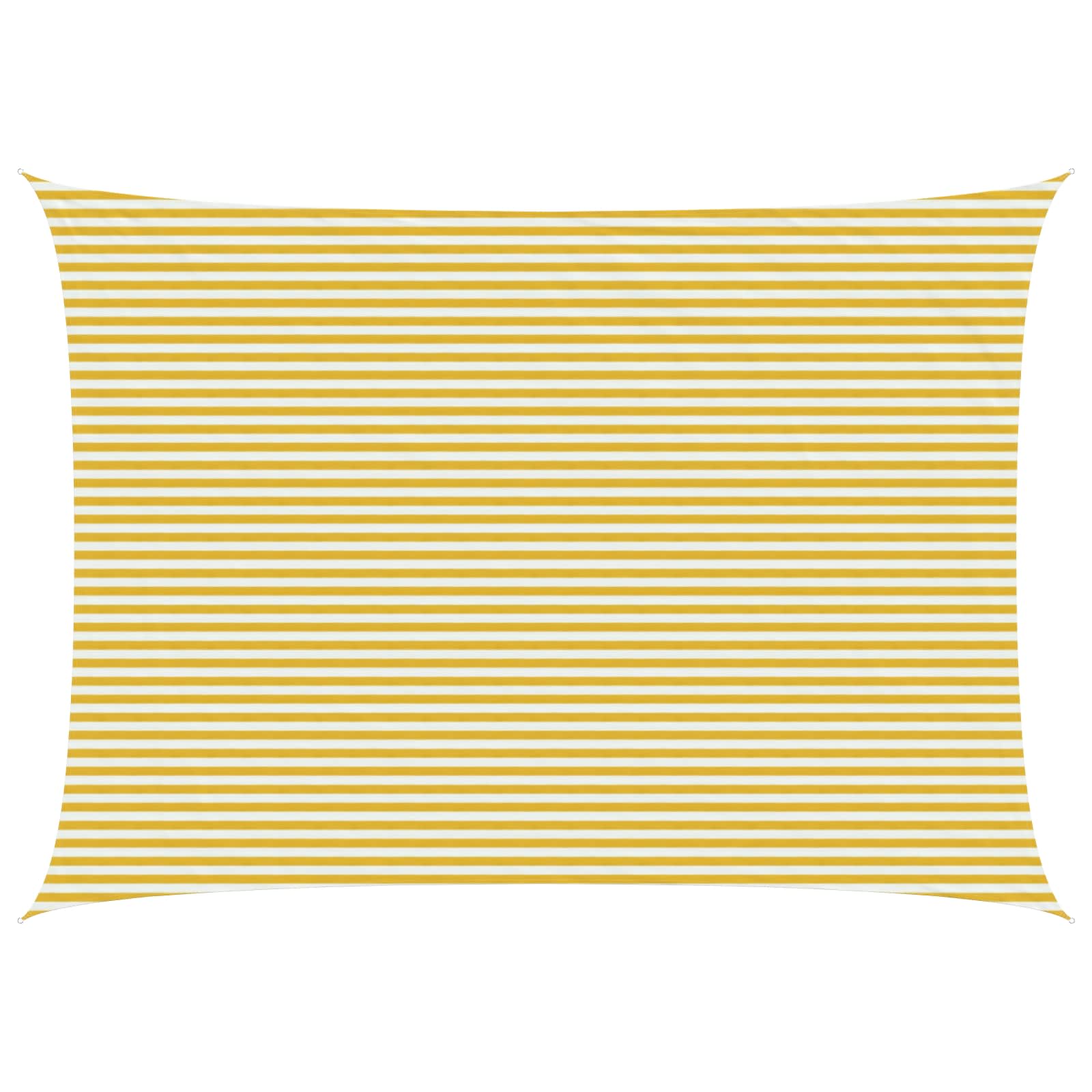 Telo Ombra Giallo e Bianco 5 x 7 m HDPE