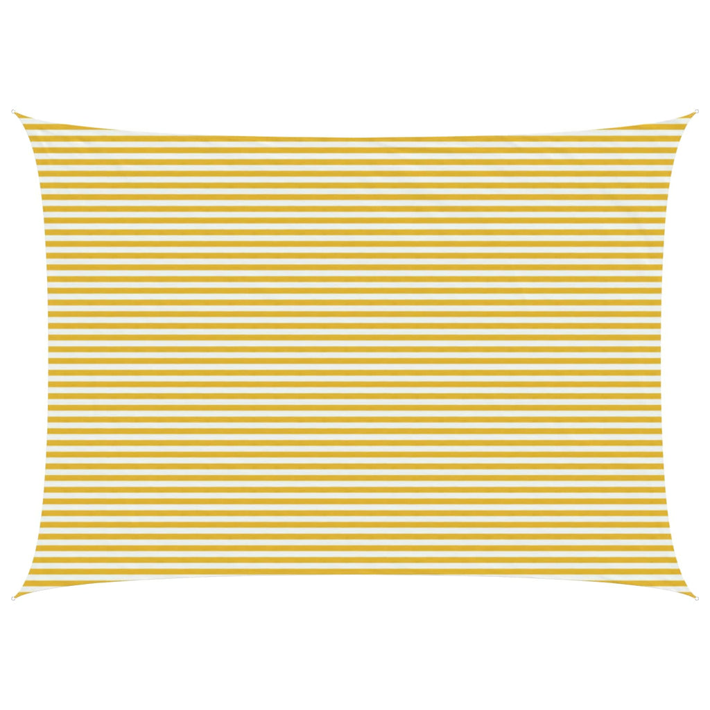 Telo Ombra Giallo e Bianco 5 x 8 m HDPE