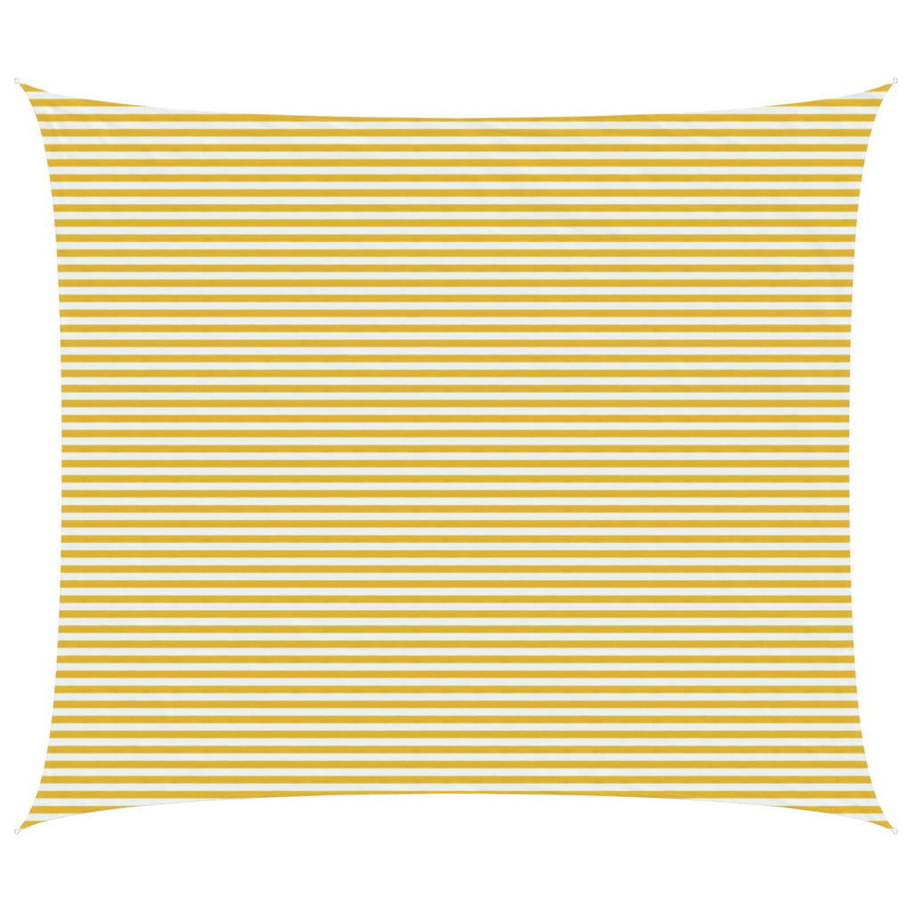 Telo Ombra Giallo e Bianco 6 x 8 m HDPE