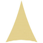 Telo Ombra 5 x 7 x 7 m HDPE Triangolare Giallo e Bianco