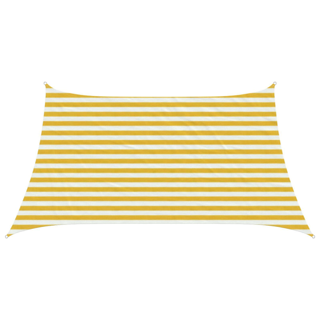 Telo Ombra Giallo e Bianco 3 / 4 x 2 m HDPE