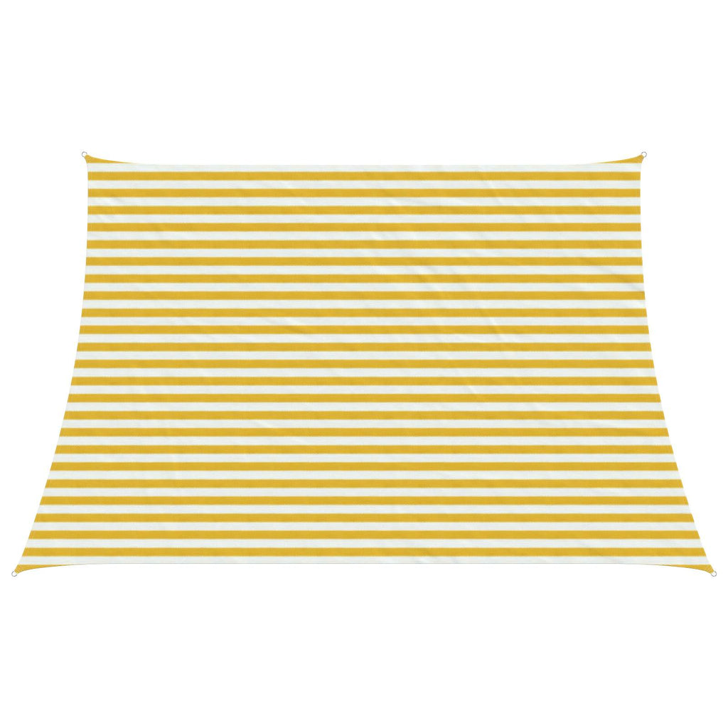 Telo Ombra Giallo e Bianco 3 / 4 x 3 m HDPE