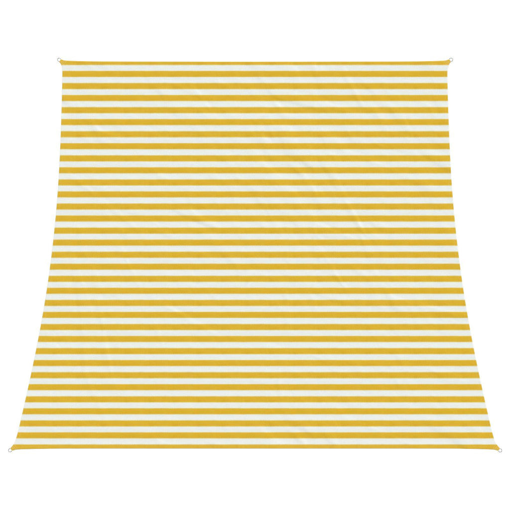 Telo Ombra Giallo e Bianco 4 / 5 x 4 m HDPE