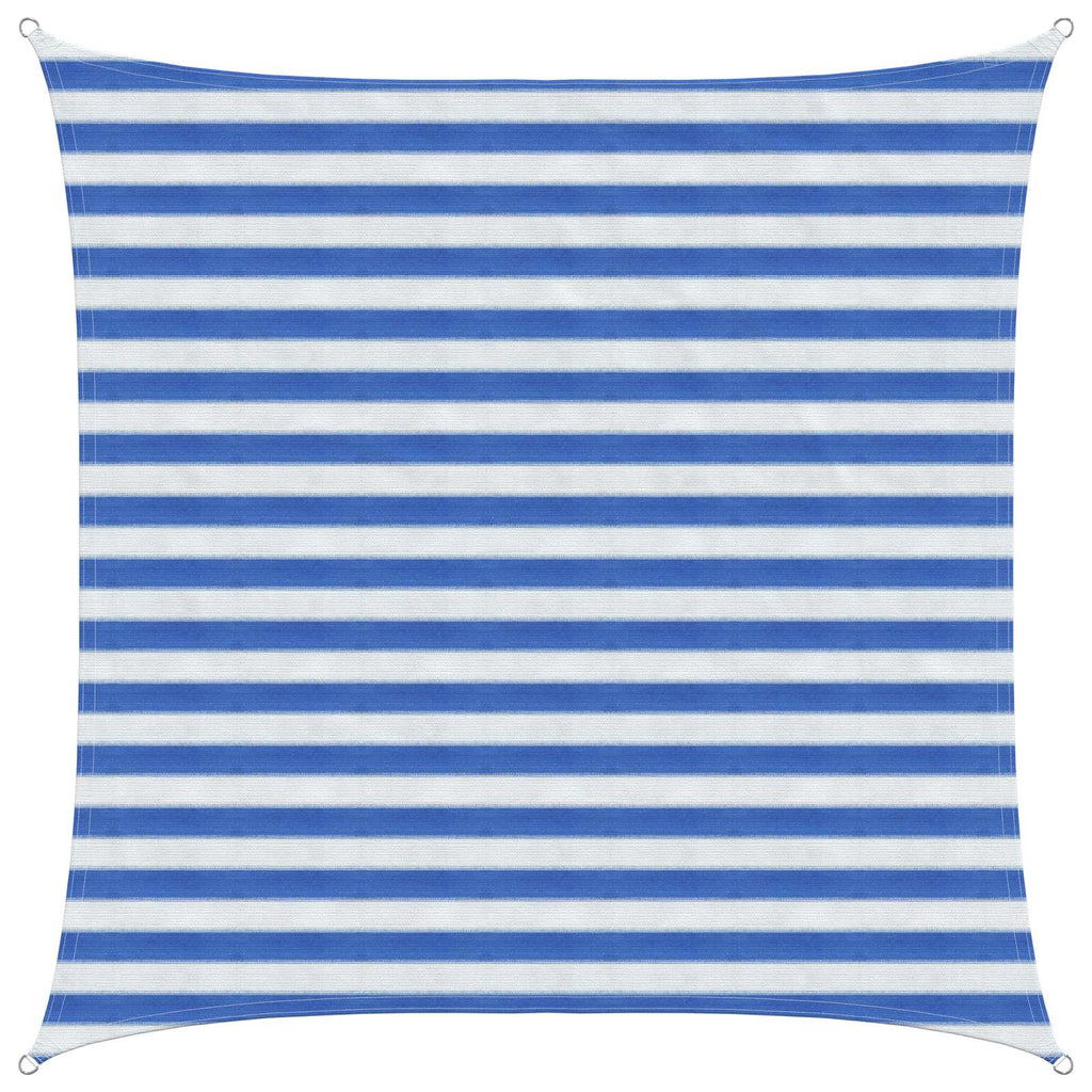 Telo Ombra Blu e Bianco 2 x 2 m HDPE