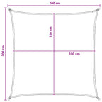 Telo Ombra Blu e Bianco 2 x 2 m HDPE