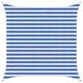 Telo Ombra Blu e Bianco 2,5 x 2,5 m HDPE