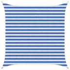 Telo Ombra Blu e Bianco 2,5 x 2,5 m HDPE