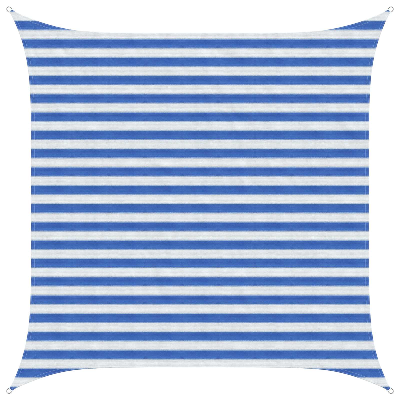 Telo Ombra Blu e Bianco 2,5 x 2,5 m HDPE