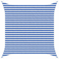 Telo Ombra Blu e Bianco 3,6 x 3,6 m HDPE