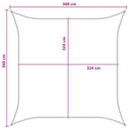 Telo Ombra Blu e Bianco 3,6 x 3,6 m HDPE