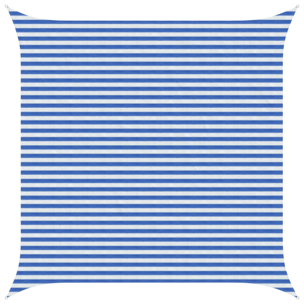 Telo Ombra Blu e Bianco 4 x 4 m HDPE