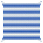 Telo Ombra Blu e Bianco 4 x 4 m HDPE