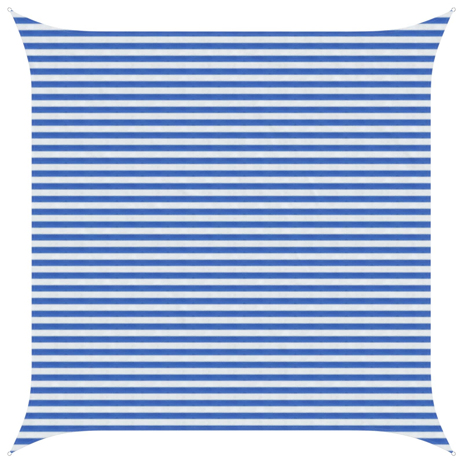 Telo Ombra Blu e Bianco 4,5 x 4,5 m HDPE