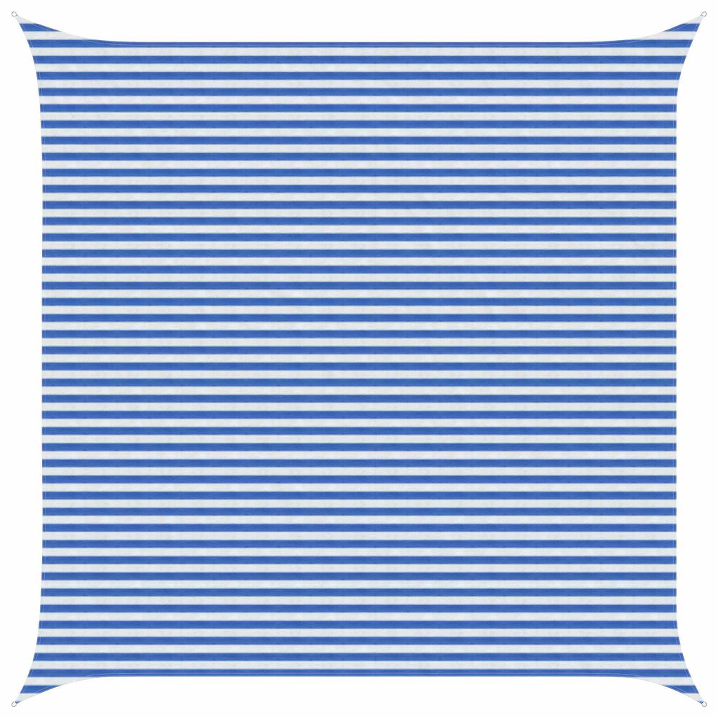Telo Ombra Blu e Bianco 5 x 5 m HDPE