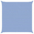 Telo Ombra Blu e Bianco 5 x 5 m HDPE