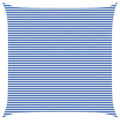 Telo Ombra Blu e Bianco 6 x 6 m HDPE