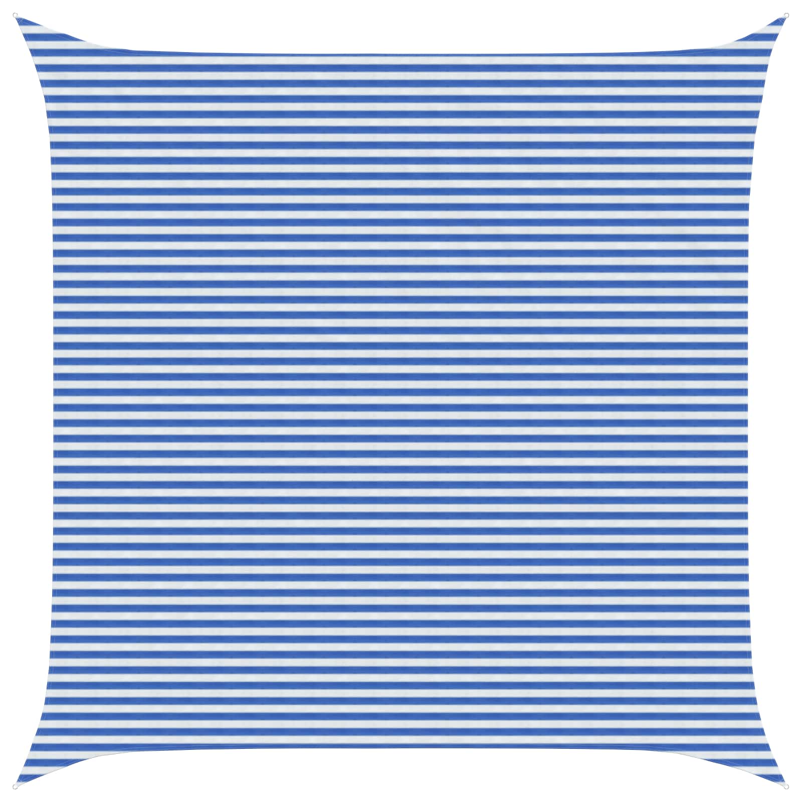 Telo Ombra Blu e Bianco 7 x 7 m HDPE