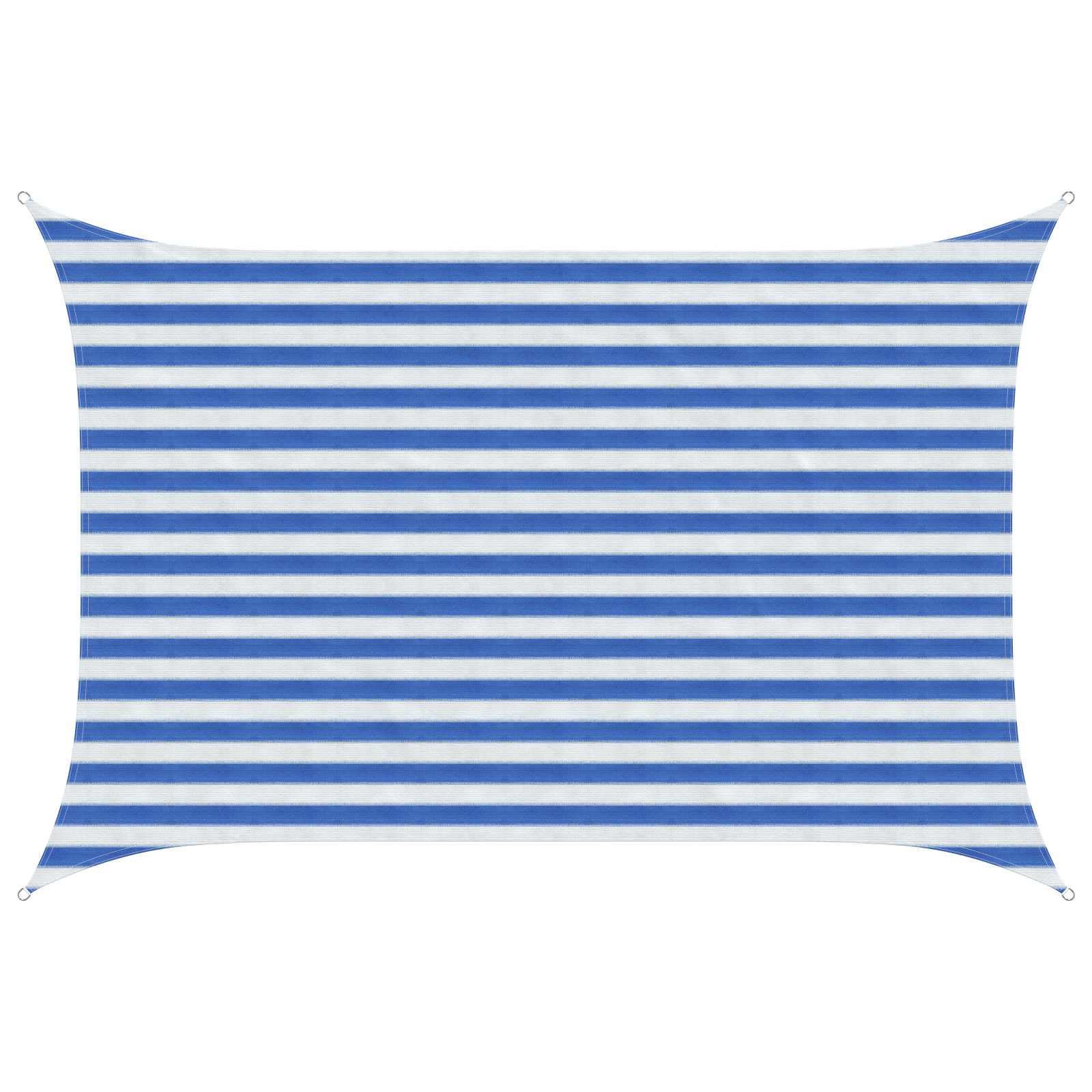 Telo Ombra Blu e Bianco 2 x 3 m HDPE