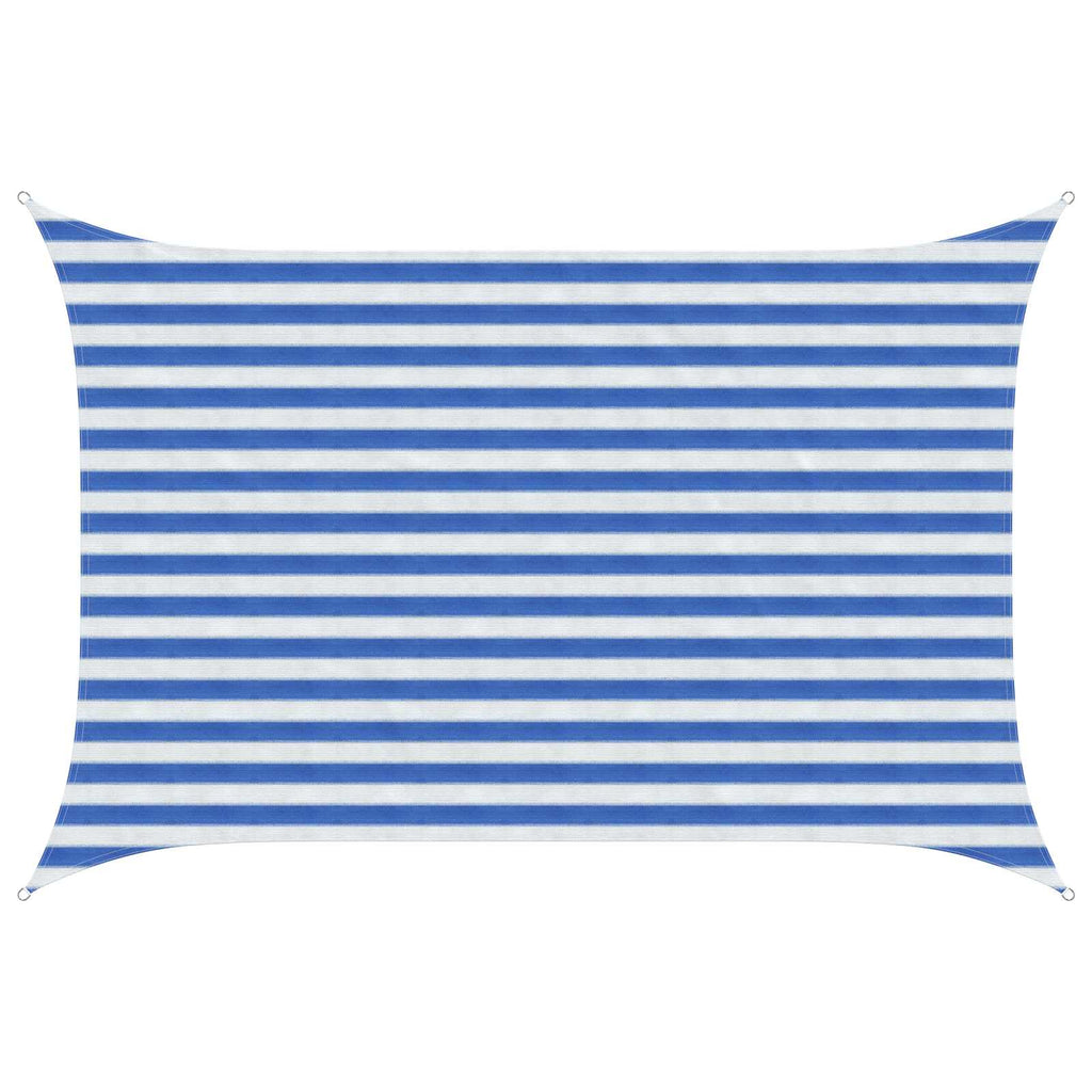 Telo Ombra Blu e Bianco 2 x 3,5 m HDPE