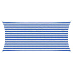Telo Ombra Blu e Bianco 2 x 4,5 m HDPE