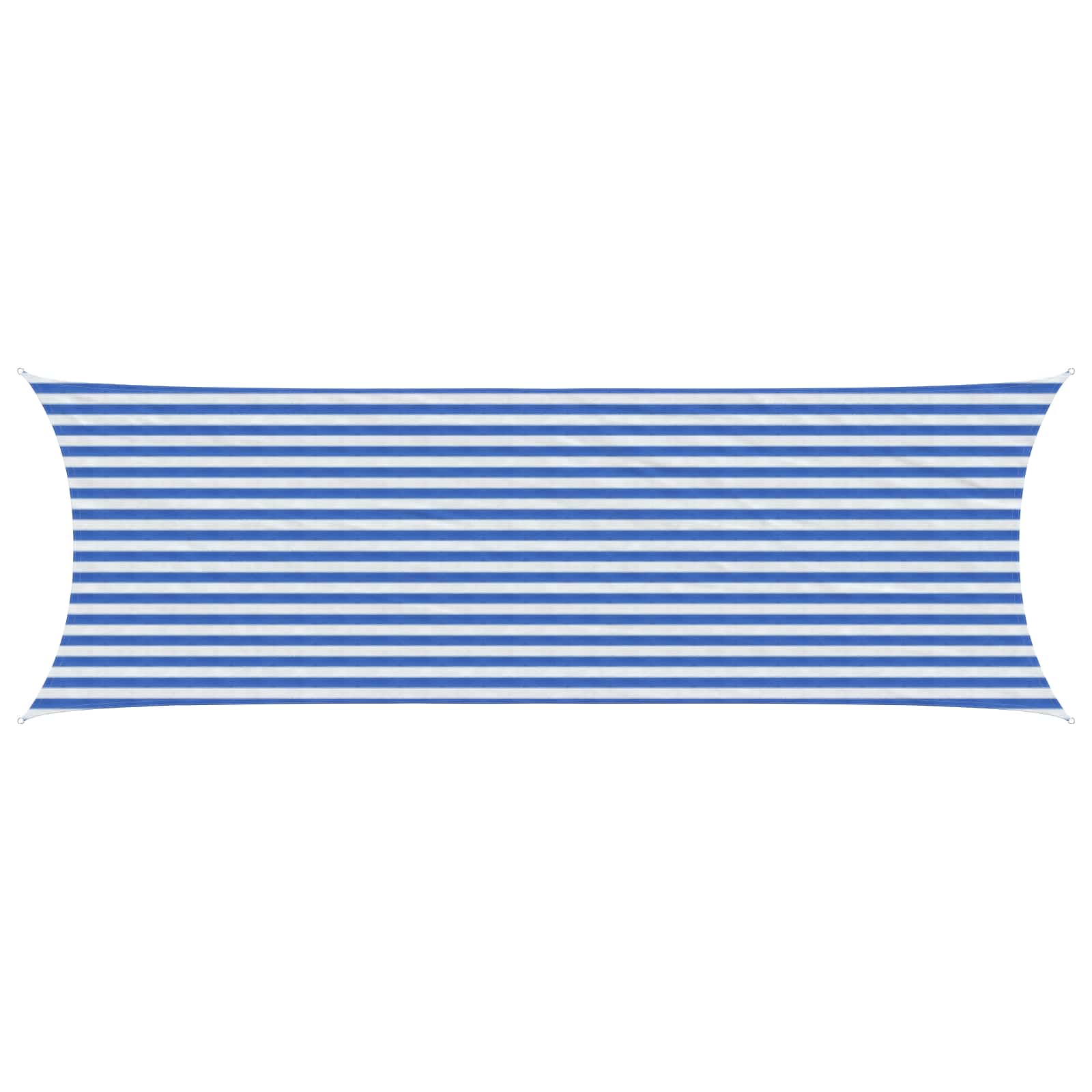 Telo Ombra Blu e Bianco 2 x 6 m HDPE