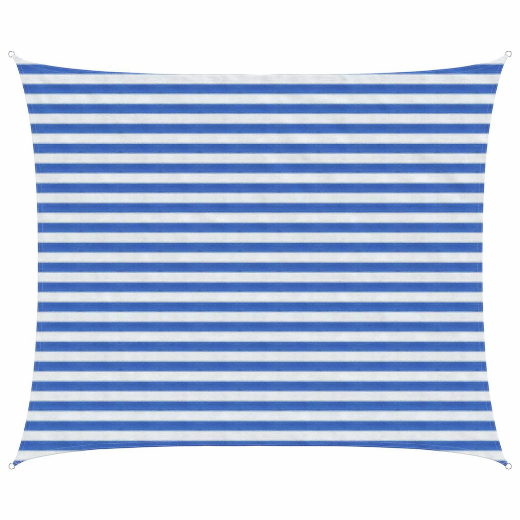 Telo Ombra Blu e Bianco 2,5 x 3 m HDPE