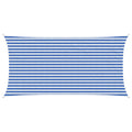 Telo Ombra Blu e Bianco 2,5 x 5 m HDPE