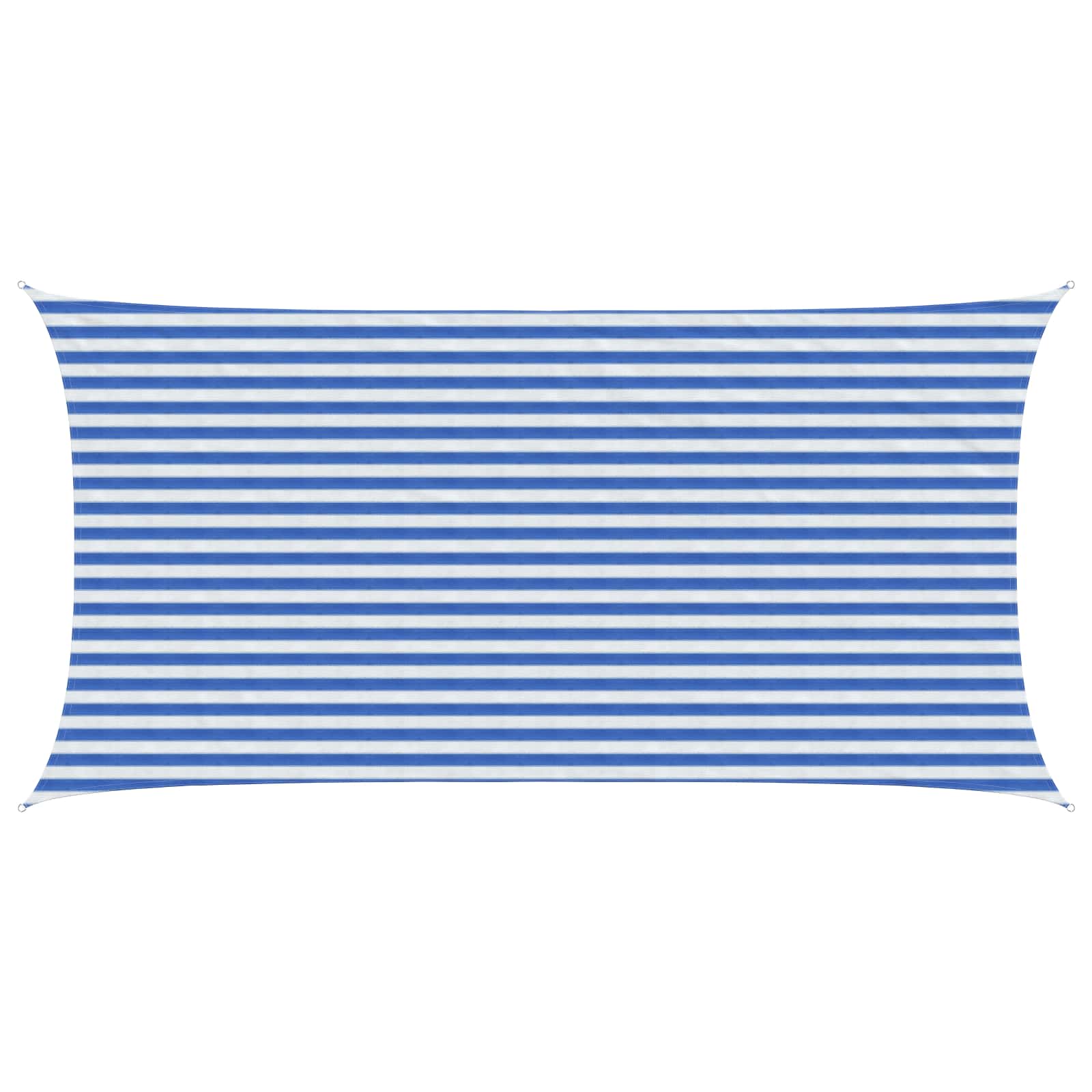 Telo Ombra Blu e Bianco 2,5 x 5 m HDPE