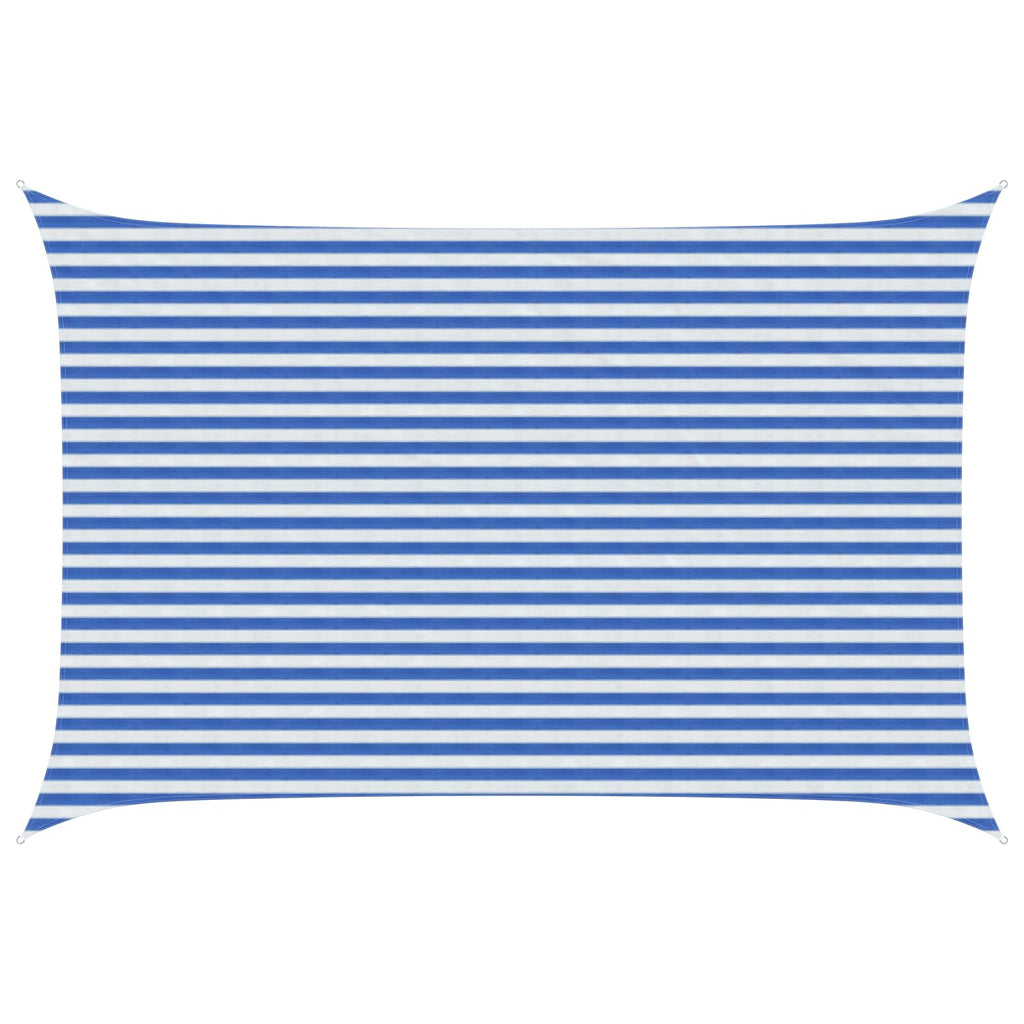 Telo Ombra Blu e Bianco 3 x 4 m HDPE