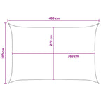 Telo Ombra Blu e Bianco 3 x 4 m HDPE
