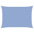 Telo Ombra Blu e Bianco 3,5 x 4,5 m HDPE