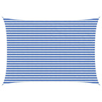 Telo Ombra Blu e Bianco 3,5 x 4,5 m HDPE