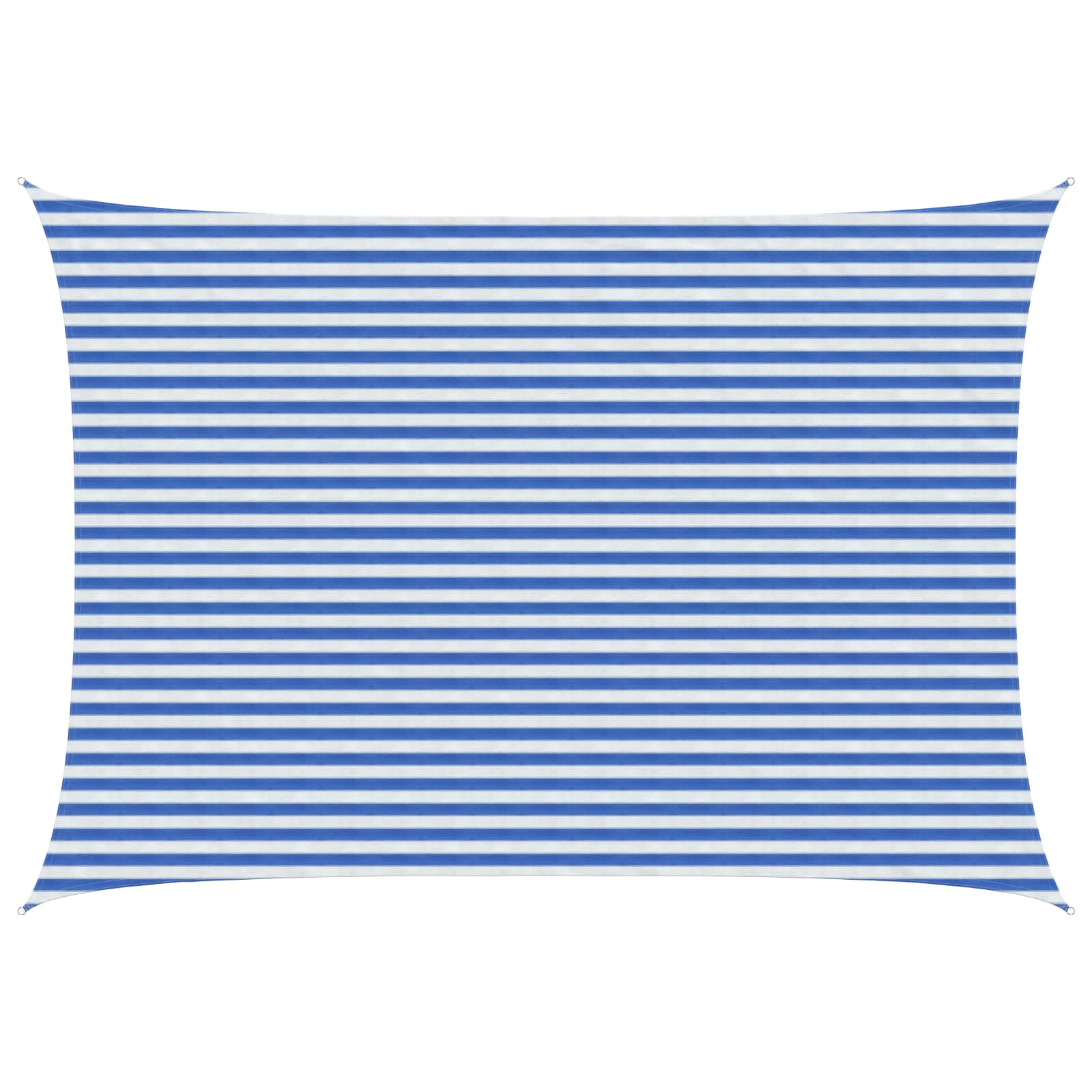 Telo Ombra Blu e Bianco 3,5 x 4,5 m HDPE