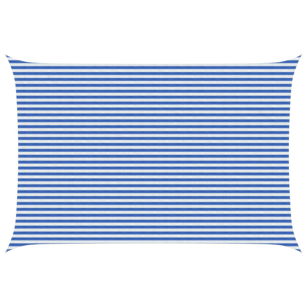 Telo Ombra Blu e Bianco 4 x 5 m HDPE