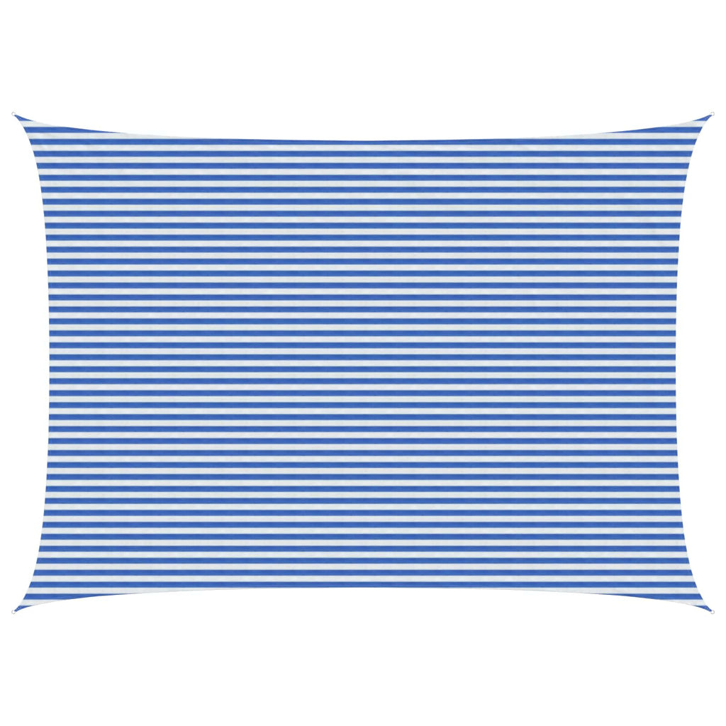 Telo Ombra Blu e Bianco 5 x 6 m HDPE