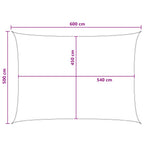 Telo Ombra Blu e Bianco 5 x 6 m HDPE