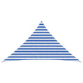 Telo Ombra Blu e Bianco 2,5 x 2,5 x 3,5 m HDPE